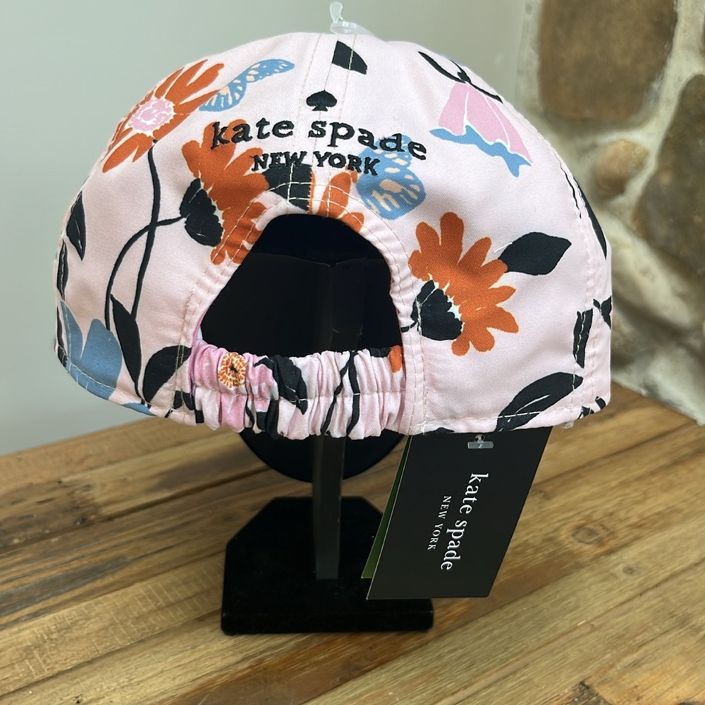 NWT ♠️Kate Spade♠️ Printed Embroidered Cap - Picture 4 of 6